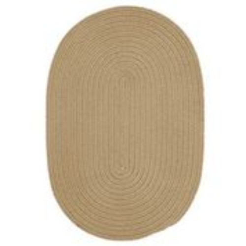 5' x 8' Brown All Purpose Handcrafted Reversible Oval Outdoor Area Throw Rug