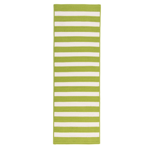 2' x 16' Green All Purpose Handmade Reversible Rectangle Mudroom Area Throw Rug Runner