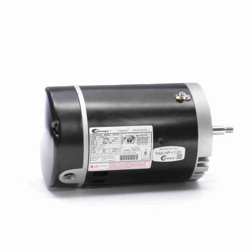 Efficient and Durable: 1 HP C Face Threaded Shaft Pool Pump Motor with 1 SF for Horizontal Mounting