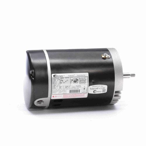 Efficient and Durable: 1 HP C Face Threaded Shaft Pool Pump Motor with 1 SF for Horizontal Mounting