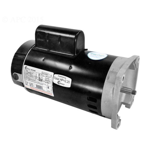Upgrade Your Pool System with 1.5/0.19 HP Square Flange Dual Speed Pool Pump Motor, 1.47 SF