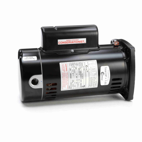 Energy-Efficient 1 HP Square Flange Threaded Shaft Single Phase Horizontal Pool Pump Motor with Sealed Ball Bearings