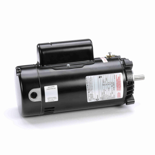 Upgrade Your Pool Performance with a 1.5 HP Black & Silver Key Shaft Pump Motor, 1.3 SF - Durable & Efficient