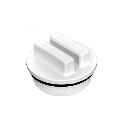 1.5" White Raised Winter Plug MPT with O-Ring