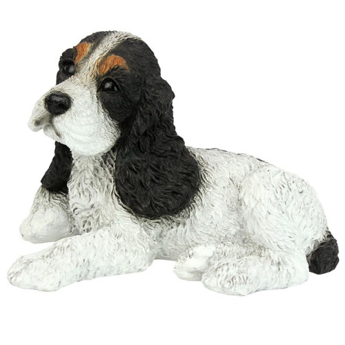 Cocker Spaniel Puppy Dog Outdoor Garden Statue - 10"