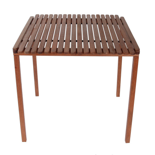 30" Foldable Square Brown Hardwood Nomad Patio Table