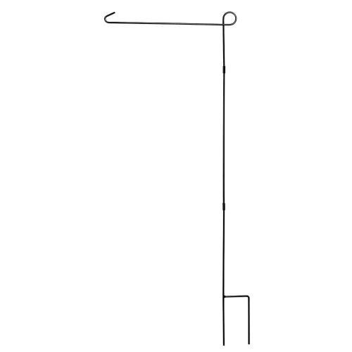 3-piece Black Flag Garden Breakdown Pole - 40": Perfect Addition for Your Garden!