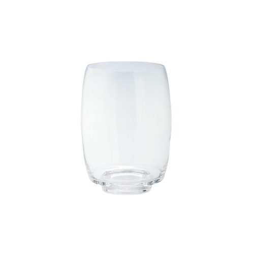 7.5" Clear Solid Glass Classic Candle Holder