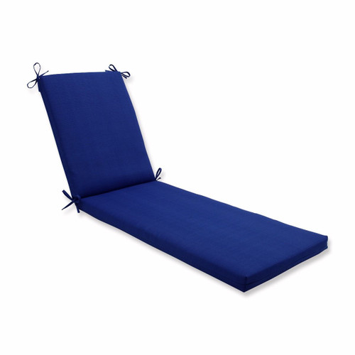 Solid Outdoor Patio Chaise Lounge Cushion - 80" - Royal Blue