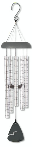 30" Clear Sonnet Sounds Always Near Outdoor Patio Garden Memorial Wind Chimes - A Melody of Eternal Remembrance
