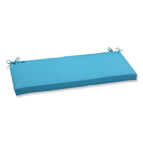 45" Blue Veranda UV/Fade Resistant Outdoor Patio Bench Cushion with Ties