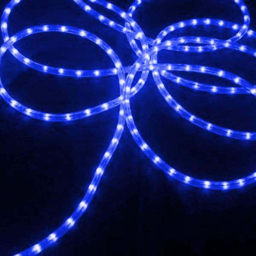 Commercial Length Incandescent Christmas Rope Lights - Blue - 100' - White Wire