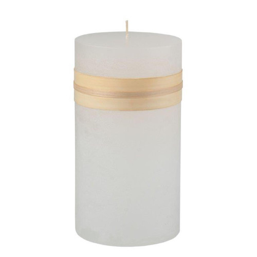 Cylindrical Accent Pillar Candle - 6" - White