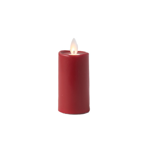 Battery Operated LED Flameless Votive Candles - 3" - Red - Set of 2