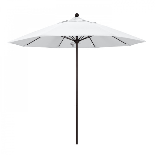 9ft Outdoor Venture Series Patio Umbrella With Push Lift Open System, White