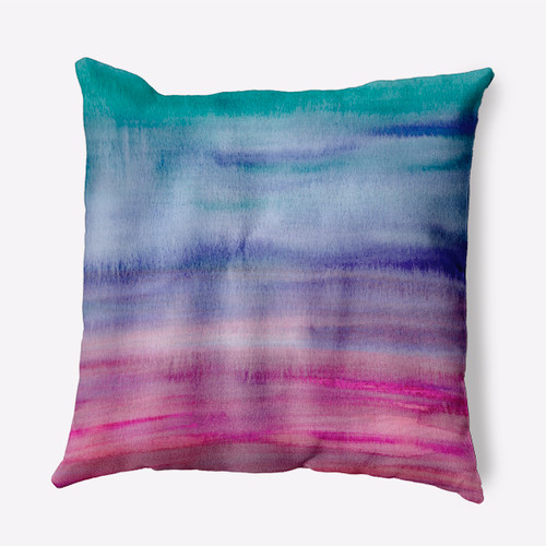 16" x 16" Pink and Blue Sunset Beauty Outdoor Throw Pillow