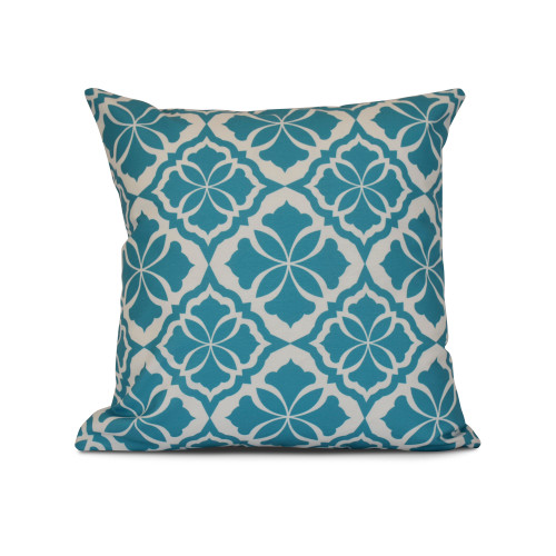 Ceylon Outdoor Throw Pillow - 20" - Blue and White