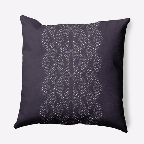18" x 18" Purple and White Dotted Focus Outdoor Throw Pillow