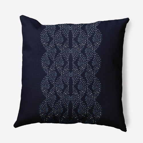 16" x 16" Blue and Gray Dotted Focus Outdoor Throw Pillow