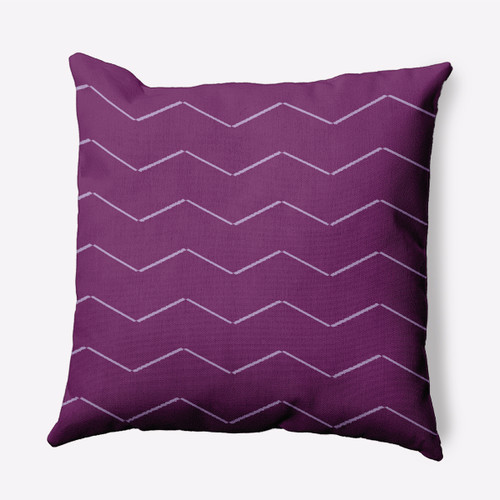 20" x 20" Purple Harlequin Stripe Outdoor Throw Pillow