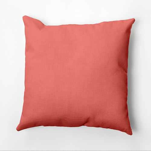 18" x 18" Orange Square Outdoor Throw Pillow