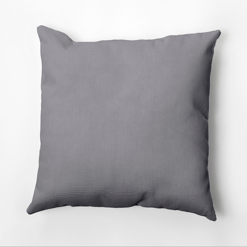 16" x 16" Classic Gray Outdoor Throw Pillow