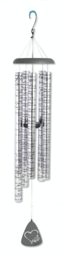 55" Clear Sonnet Sounds "Never Forgotten" Inspirational Wind Chimes - Eternal Remembrance