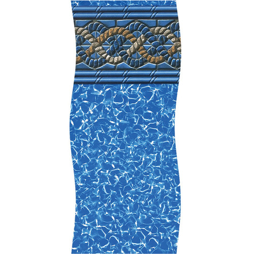 Upgrade Your Above Ground Pool with a Durable 18' Blue and Gray Mystri Unibead Liner