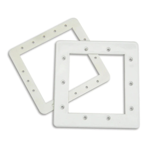 8.25" White Hydrotools Swimming Pool Skimmer Face Plate and Butterfly Gasket