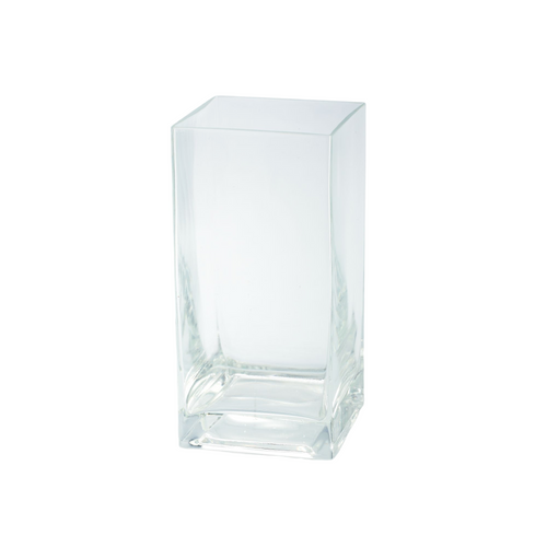 8" Transparent Clear Glass Pillar Candle Holder