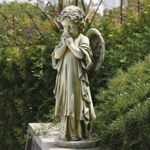 26" Praying Angel Outdoor Garden Statue