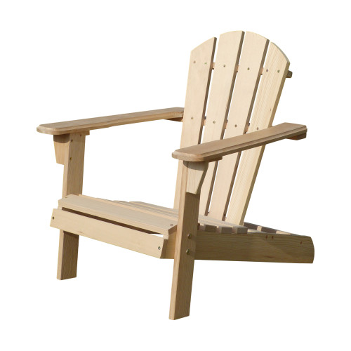 26.25" Brown Kids Wood Adirondack Chair - Relaxation and Comfort for Little Ones