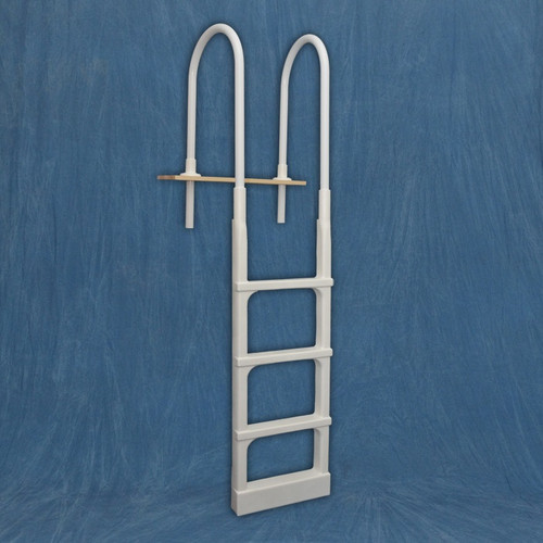 Upgrade Your Pool Safety with 80" Pro series Four Step Above Ground Swimming Pool Deck Ladder