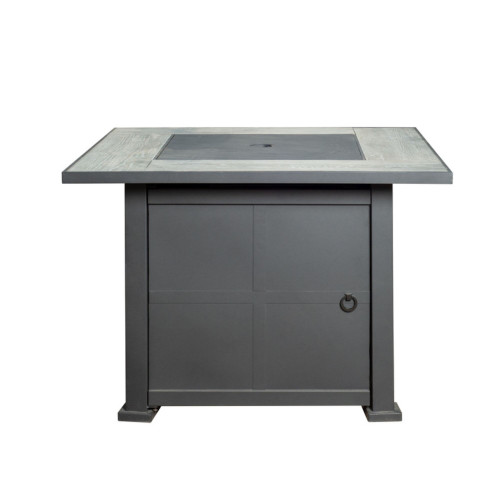 35" Lava Gray and Rhino Gray Impulse Ignition Steel Ashland Gas Fire Table