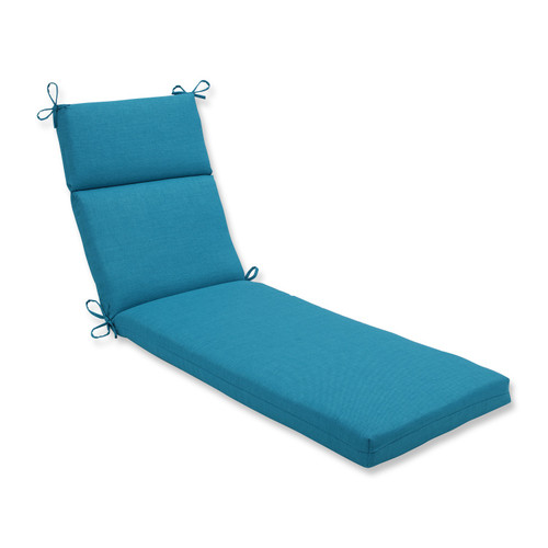 2.5" Caribbean Summer Blue Outdoor Patio Chaise Lounge Cushion