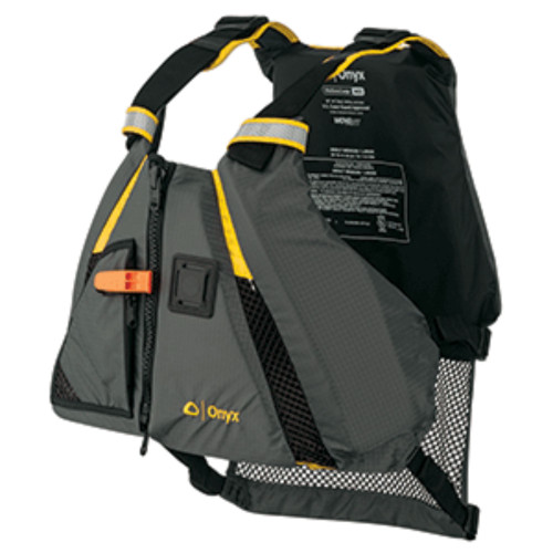 19" Yellow and Gray Onyx Multipurpose Medium/Large Paddle Sports Life Vest Jacket