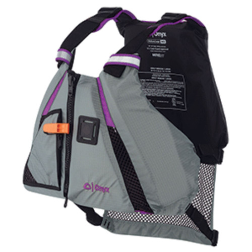 19" Purple and Gray Onyx Multipurpose X-Small/Small Paddle Sports Life Vest Jacket