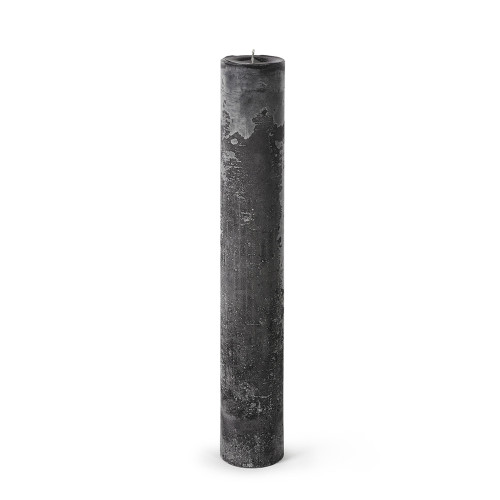 17.75" Black Large and Decorative Pillar Candle