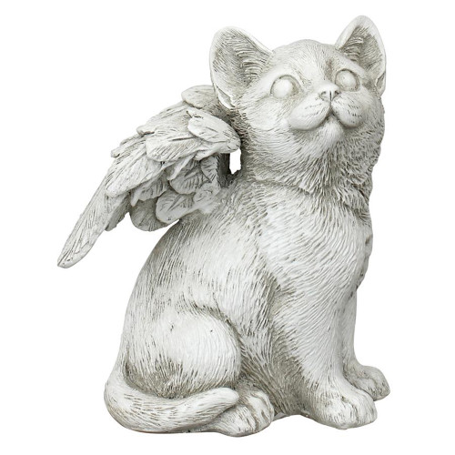 5.5" Heaven Sent Memorial Cat Outdoor Statue - Cherishing Memories of Your Beloved Pet