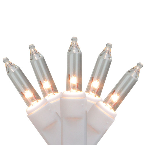 Pack of 70 Clear Christmas Replacement Bulbs for Wire Frame