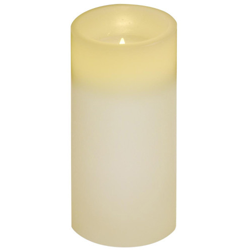 6" White Battery Operated Flameless Pillar Candle