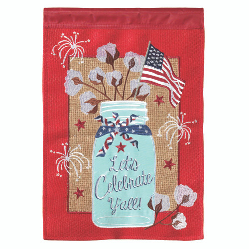 Celebrate Success with Red and Blue 18"x13" Garden Flag - Loyalty for Your Country