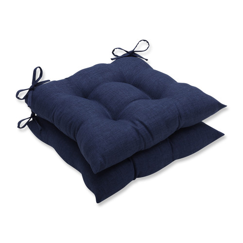 Set of 2 Summer Storm Blue Outdoor Patio Cushion 19"