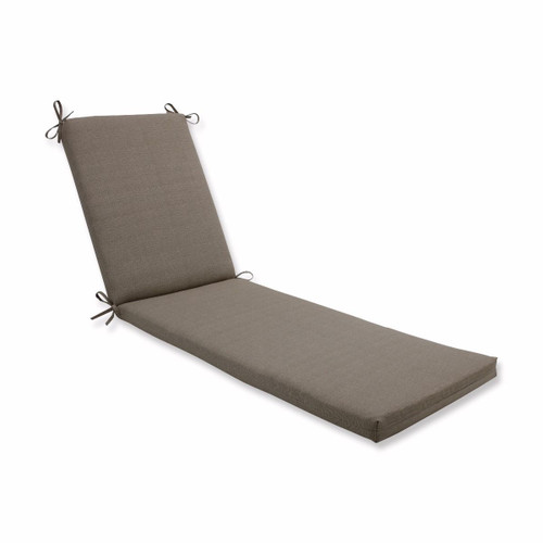 80" Tan Brown Rectangular Outdoor Patio Chaise Lounge Cushion with Ties