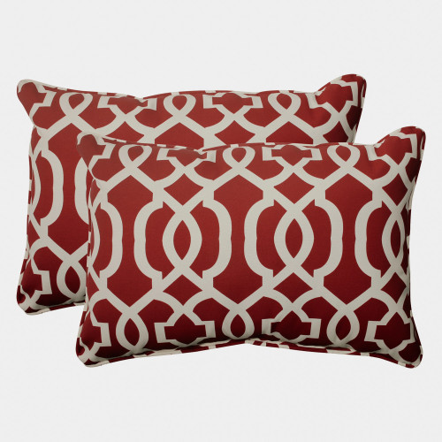 Moroccan Mosaic Outdoor Oversized Rectangular Throw Pillows - 24.5" - Set of 2