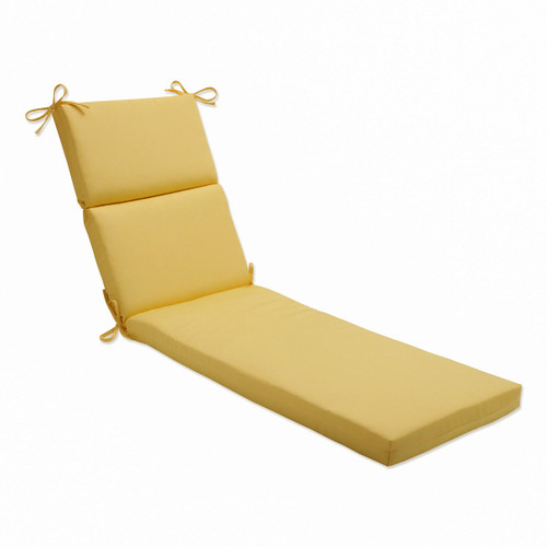 Outdoor Patio Chaise Lounge Cushion - 72.5" - Butter Yellow