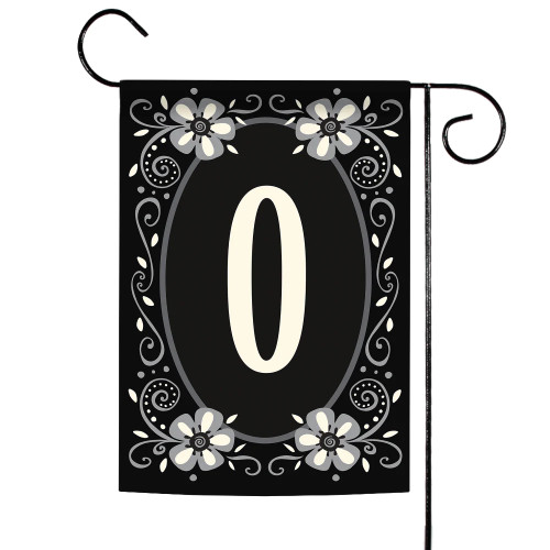 Classic Monogram Letter O Outdoor Garden Flag 18" x 12.5"