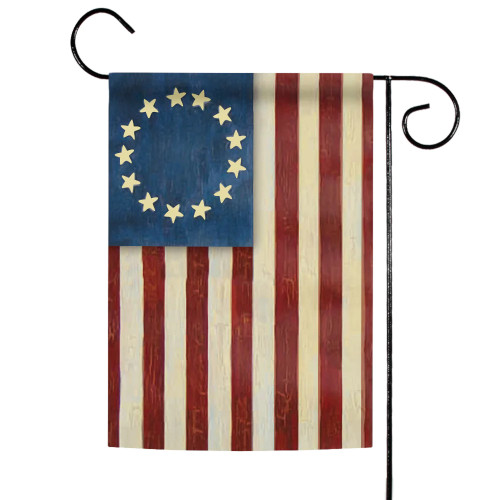 Betsy Ross Patriotic Outdoor Garden Flag 18" x 12.5"