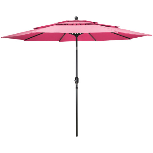 Stay Cool and Stylish with the 9.75ft Pink Patio Market Umbrella