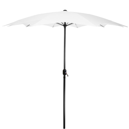 Enhance Your Outdoor Space with the 8.85ft Patio Lotus Umbrella - Elegant White